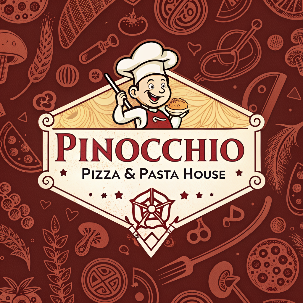 Pinocchio Pizza & Pasta House logo
